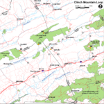 የ Clinch Mountain loop ካርታ በአዲስ ትር እንደ ፒዲኤፍ ለመክፈት ጠቅ ያድርጉ